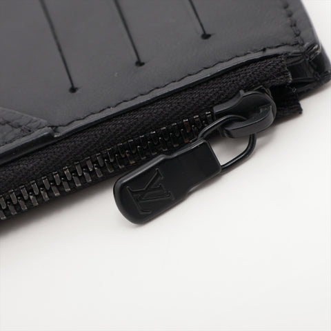 LOUIS VUITTON LV Aerogram Noir Fragment Card Case black WS15951