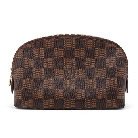 LOUIS VUITTON 2003 Cosmetic PM Damier Pochette Pouch Brown WS15956