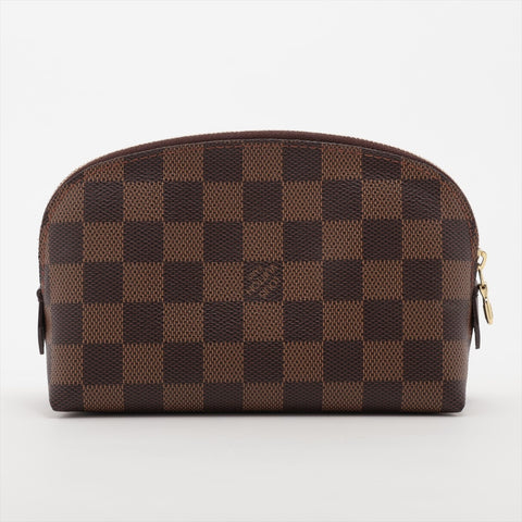 LOUIS VUITTON 2003 Cosmetic PM Damier Pochette Pouch Brown WS15956