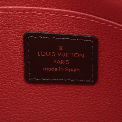 LOUIS VUITTON 2003 Cosmetic PM Damier Pochette Pouch Brown WS15956