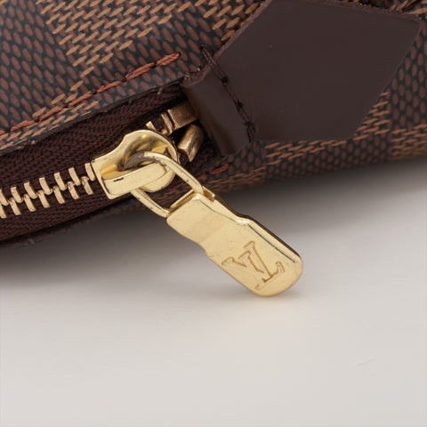 LOUIS VUITTON 2003 Cosmetic PM Damier Pochette Pouch Brown WS15956