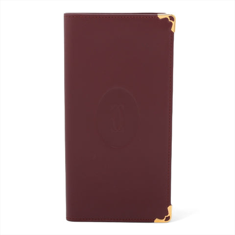 CARTIER Must de Cartier Bifold Wallet Bordeaux WS15959