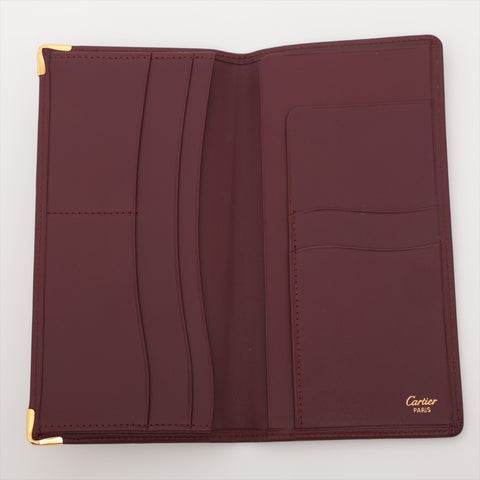 CARTIER Must de Cartier Bifold Wallet Bordeaux WS15959