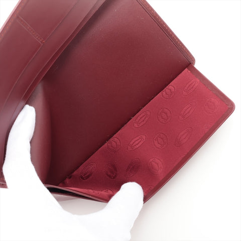 CARTIER Must de Cartier Bifold Wallet Bordeaux WS15959