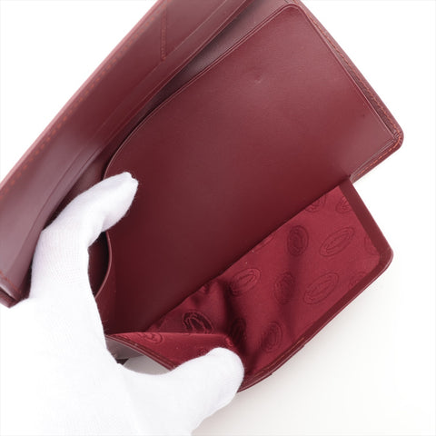 CARTIER Must de Cartier Bifold Wallet Bordeaux WS15959