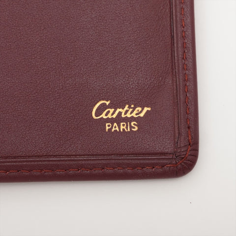 CARTIER Must de Cartier Bifold Wallet Bordeaux WS15959