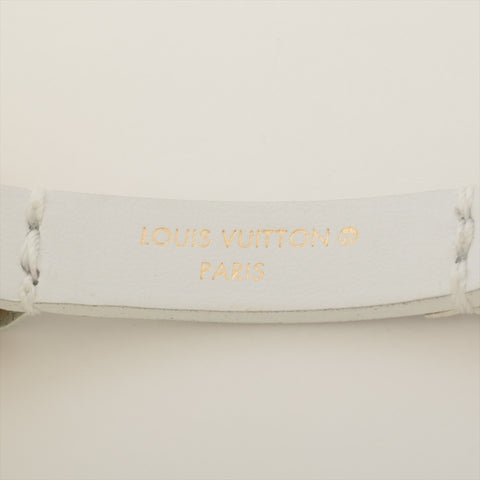 LOUIS VUITTON Monogrammed tennis ball pouch in cotton key ring yellow WS15969