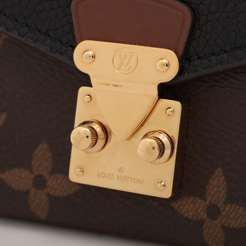 LOUIS VUITTON 2020 Monogram Portefeuille Pallas Compact Tri-fold wallet black WS15971