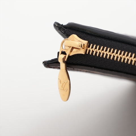 LOUIS VUITTON 2020 Monogram Portefeuille Pallas Compact Tri-fold wallet black WS15971