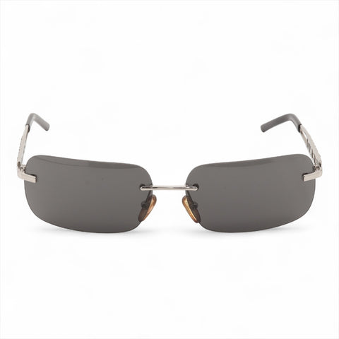 FENDI Rimless Logo Sonnenbrille schwarz WS15976