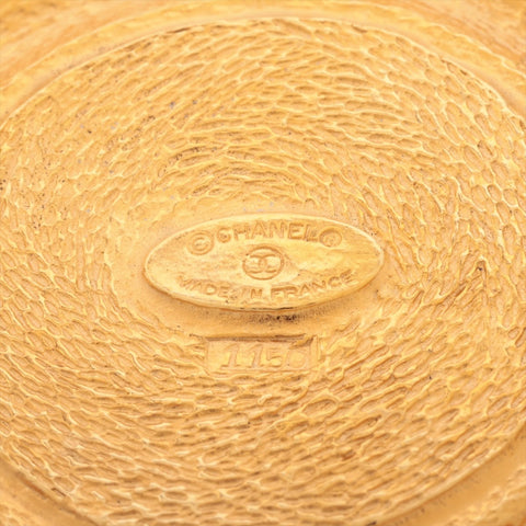 CHANEL Round Cambon Brooch gold WS15979