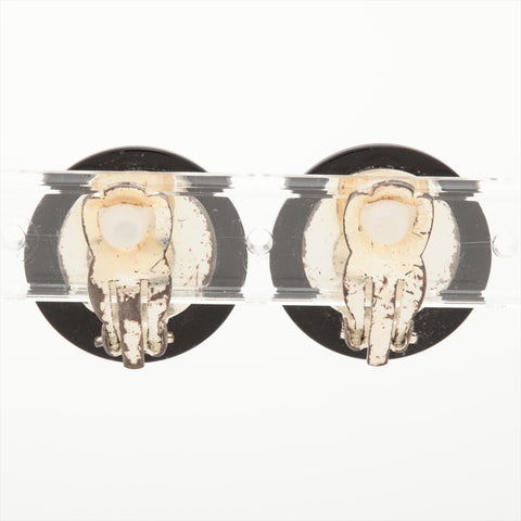CHANEL COCO Mark Rhinestone 96A 1996 Earring black WS15984