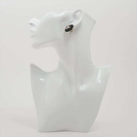 CHANEL COCO Mark Rhinestone 96A 1996 Earring black WS15984