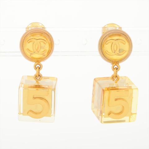 CHANEL 97P 1997 COCO Mark Drop Earring gold WS15990