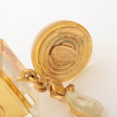 CHANEL 97P 1997 COCO Mark Drop Earring gold WS15990