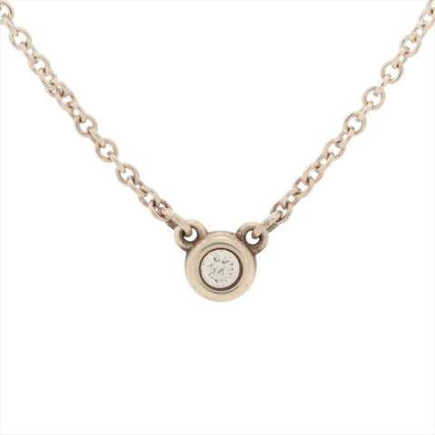 TIFFANY&Co. 925 Diamond by the Yard Necklace Silver WS15993