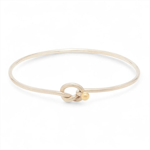 TIFFANY&Co. 925 750 Love Knot bracelet Silver WS16000