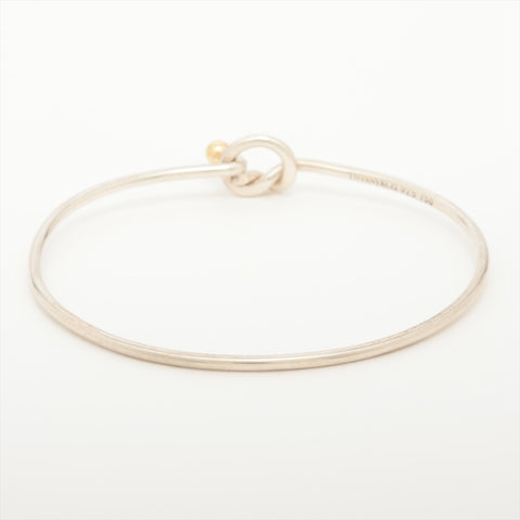 TIFFANY&Co. 925 750 Love Knot bracelet Silver WS16000