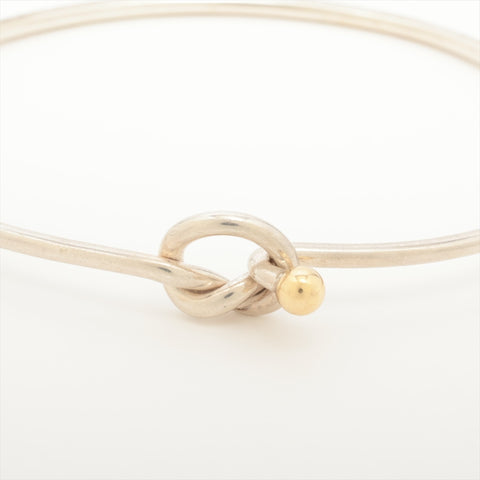 TIFFANY&Co. 925 750 Love Knot bracelet Silver WS16000