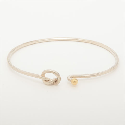 TIFFANY&Co. 925 750 Love Knot bracelet Silver WS16000