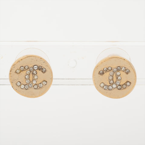 CHANEL A19A 2019 COCO Mark Rhinestone Pierce gold WS16004