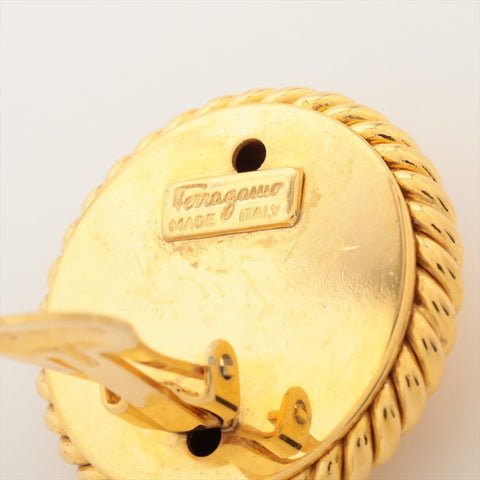 Salvatore Ferragamo Button motif Necklace gold WS16007