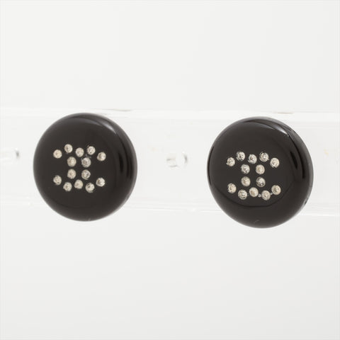 CHANEL 00A 2000 COCO Mark Rhinestone Pierce black WS16012