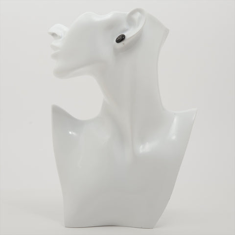 CHANEL 00A 2000 COCO Mark Rhinestone Pierce black WS16012