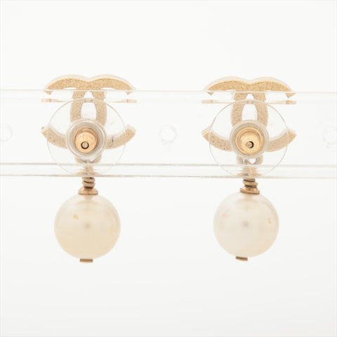 CHANEL 07A 2007 COCO Mark Drop Pearl Pierce gold WS16015