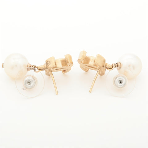 CHANEL 07A 2007 COCO Mark Drop Pearl Pierce gold WS16015
