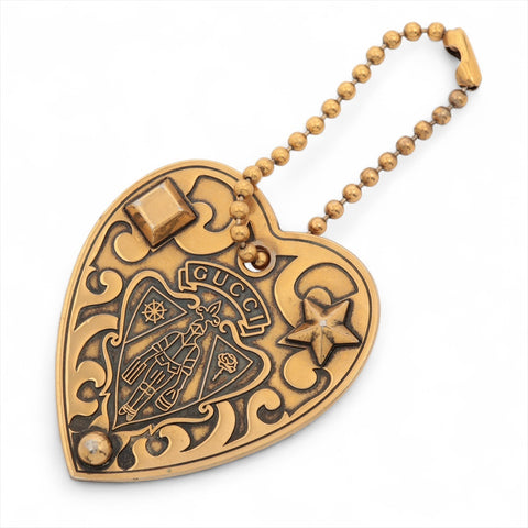 GUCCI heart key ring gold WS16018