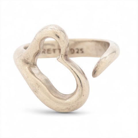 TIFFANY&Co. 925 Open Heart No. 7 Ring Silver WS16020