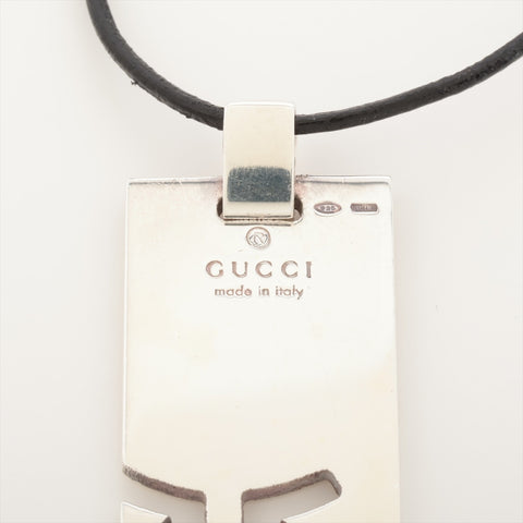 GUCCI Taurus Plate TAURIS Necklace Silver WS16021