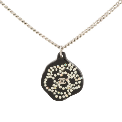 CHANEL Camellia 03A 2003 Necklace black WS16024