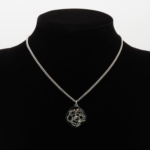 CHANEL Camellia 03A 2003 Necklace black WS16024
