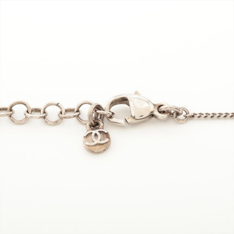 CHANEL 06C 2006 COCO Mark Rhinestone Necklace Silver WS16028