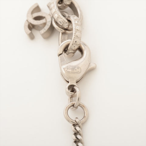 CHANEL A17B 2017 Star COCO Mark Necklace Silver WS16029