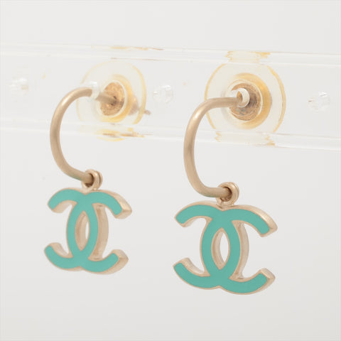 CHANEL 08C Hoop COCO Mark 2008 Pierce green WS16030