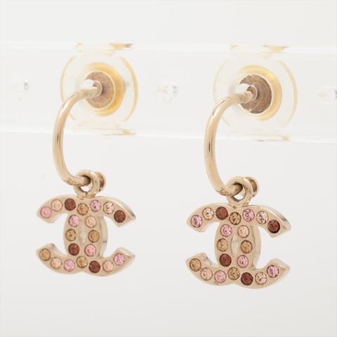 CHANEL 08A 2008 COCO Mark Rhinestone Pierce pink WS16031