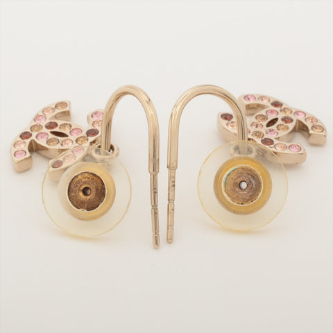 CHANEL 08A 2008 COCO Mark Rhinestone Pierce pink WS16031
