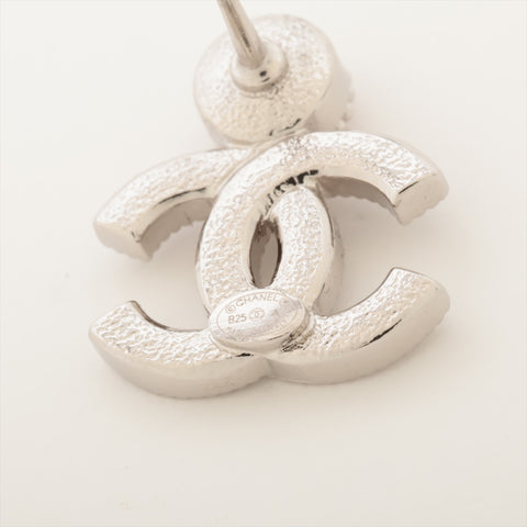 CHANEL B25A 2025 COCO Mark Rhinestone Pierce Silver WS16034