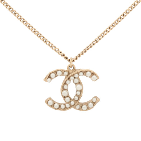 CHANEL A11A 2011 COCO Mark Necklace gold WS16035