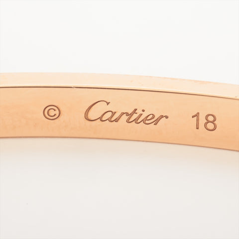 CARTIER Love Bracelet 6P Au750 PG Half Diamond Pink Gold #18 SM bracelet gold WS16037