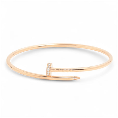CARTIER Au750 PG Diamond Juste SM Pink Gold bracelet gold WS16038