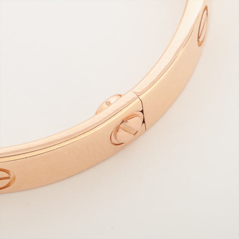 CARTIER Love Bracelet 6P Au750 PG Half Diamond Pink Gold #18 bracelet gold WS16039