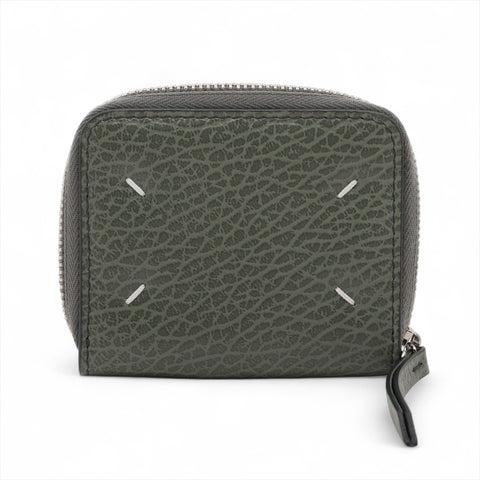 Maison Margiela 4-stitch leather Bifold Wallet green WS16046