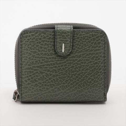 Maison Margiela 4-stitch leather Bifold Wallet green WS16046