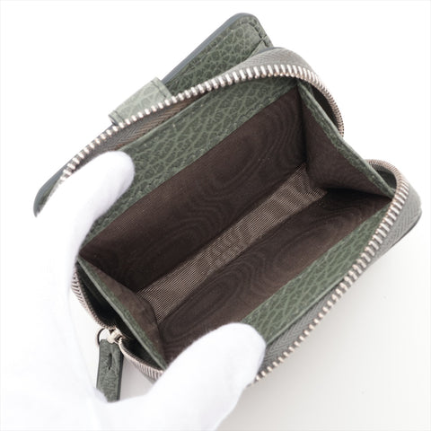 Maison Margiela 4-stitch leather Bifold Wallet green WS16046