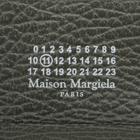 Maison Margiela 4-stitch leather Bifold Wallet green WS16046