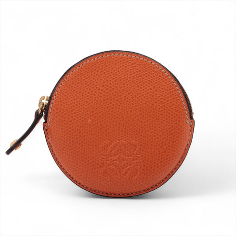 LOEWE Leather Mini Pouch Coin case Orange WS16047
